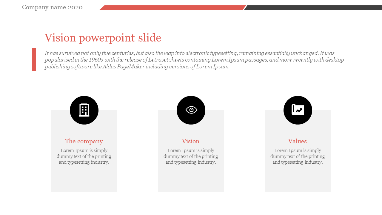 Vision PowerPoint Slide Template and Google Slides Themes